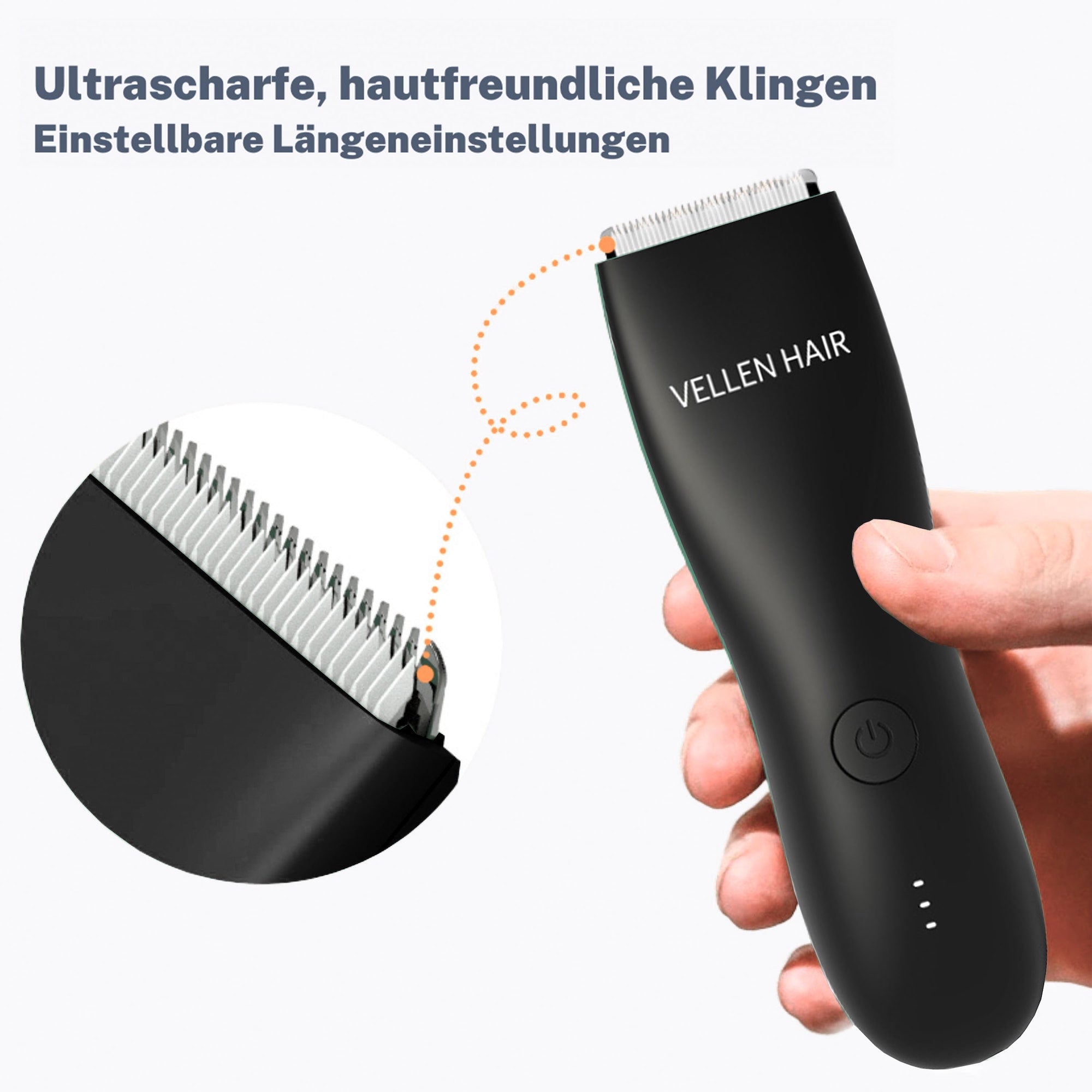 Vellen Hair Präzisionstrimmer für den Körper – wasserdicht und wiederaufladbar