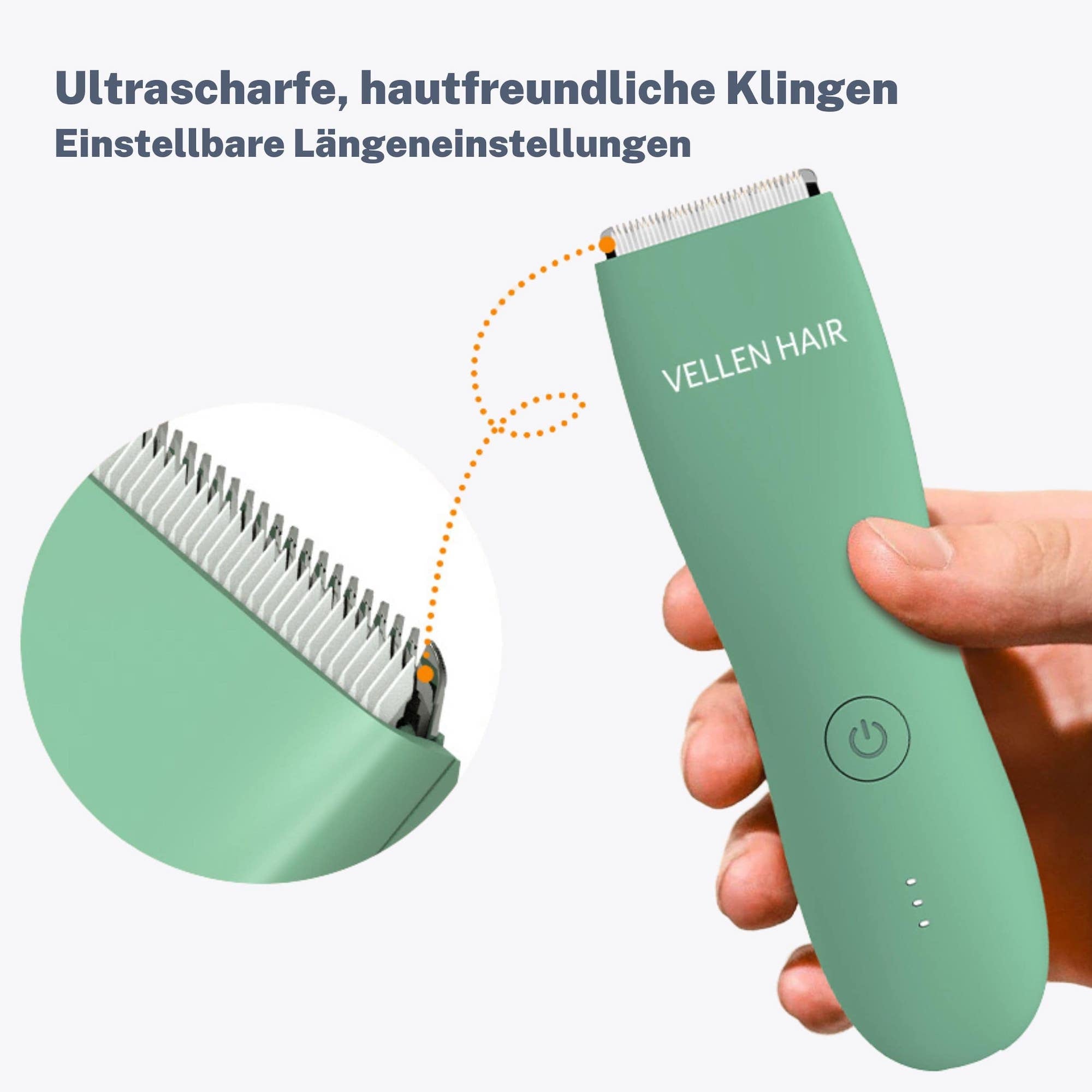 Vellen Hair Präzisionstrimmer für den Körper – wasserdicht und wiederaufladbar