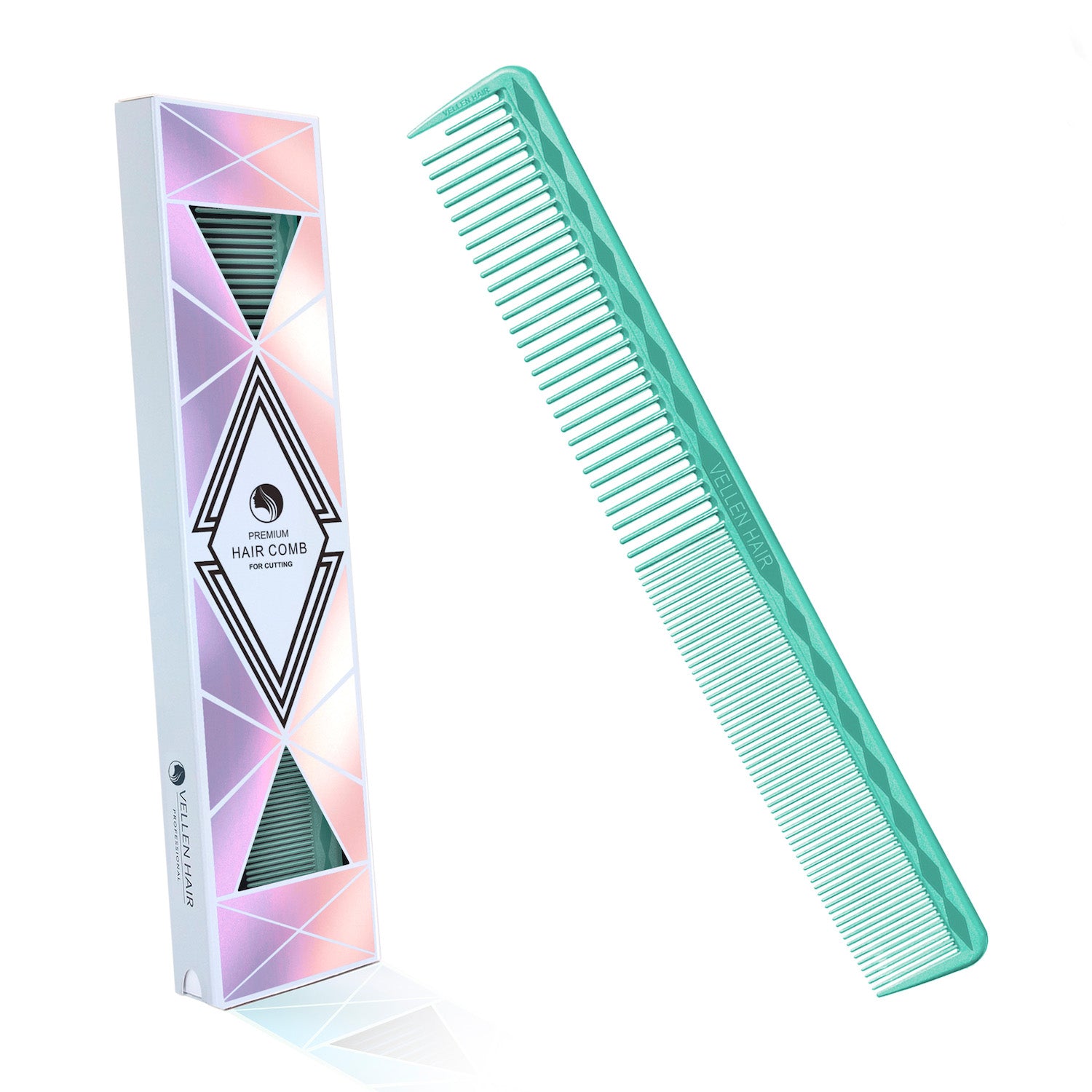 Vellen Hair® Professioneller Ultimate Schneidekamm 17,8 cm - Mint - VH202