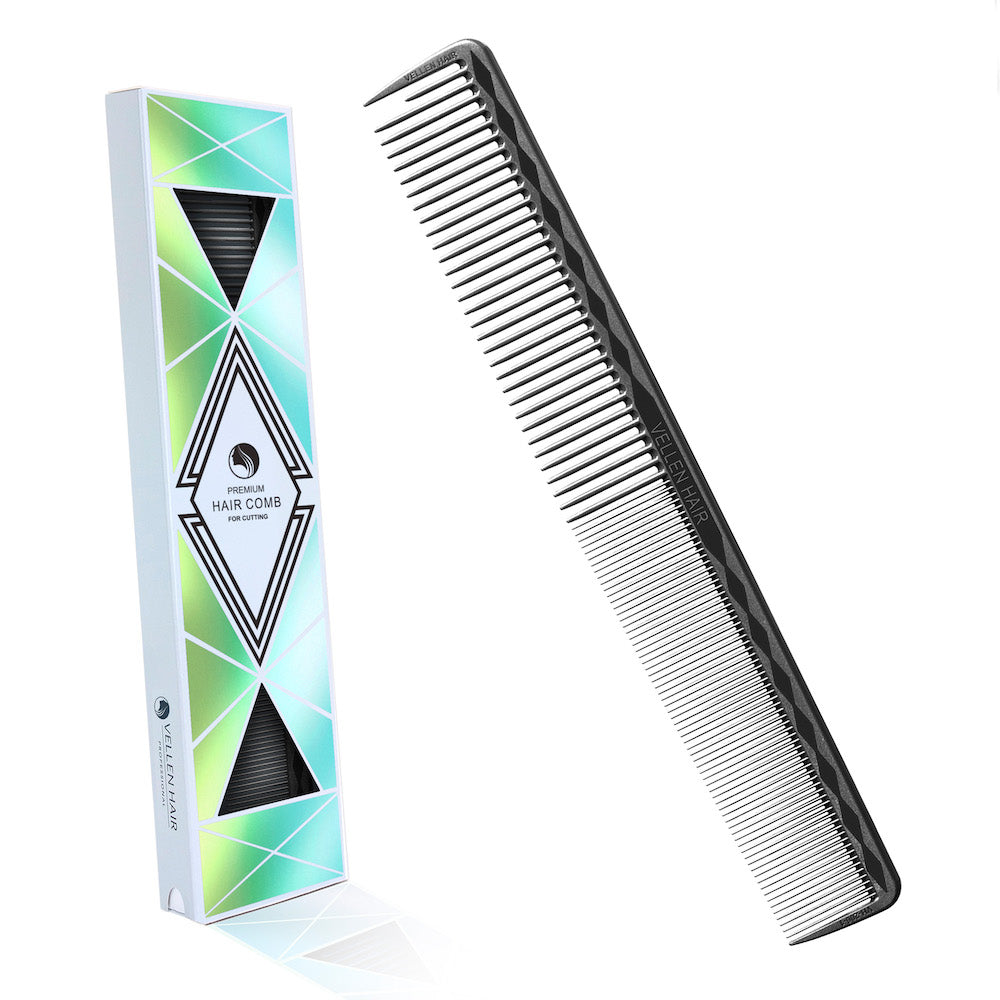 Vellen Hair® Professioneller Ultimate Schneidekamm 18,7 cm - Schwarz - VH206