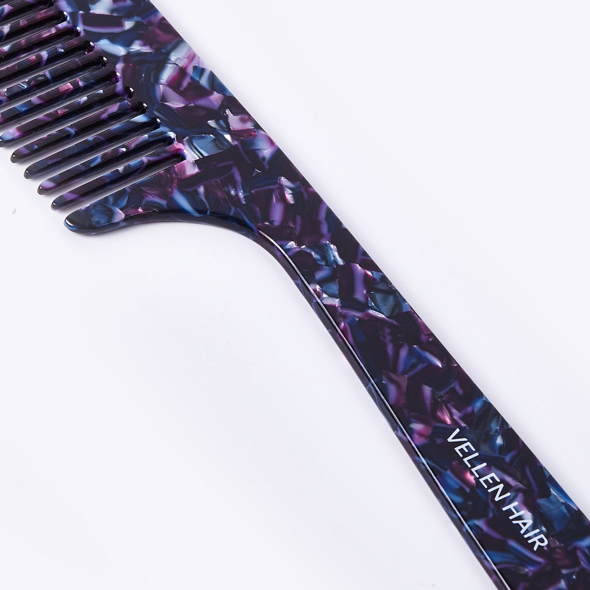 Vellen Hair VH-707 Kamm aus Celluloseacetat 21 cm - Sanfte Entwirrung &amp; Styling für lockiges &amp; enges Haar