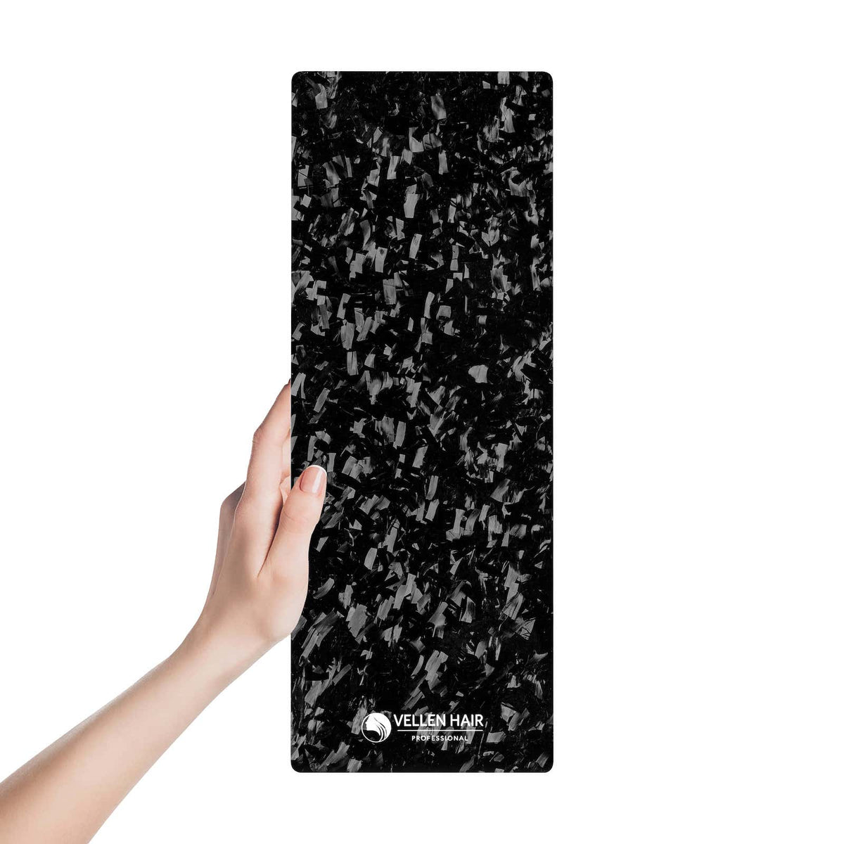 VELLEN HAIR® Professionelles Forged Carbon Strähnchenbrett - Balayage Board - 13cm x 35cm (Geschnittene-Carbonfasern)