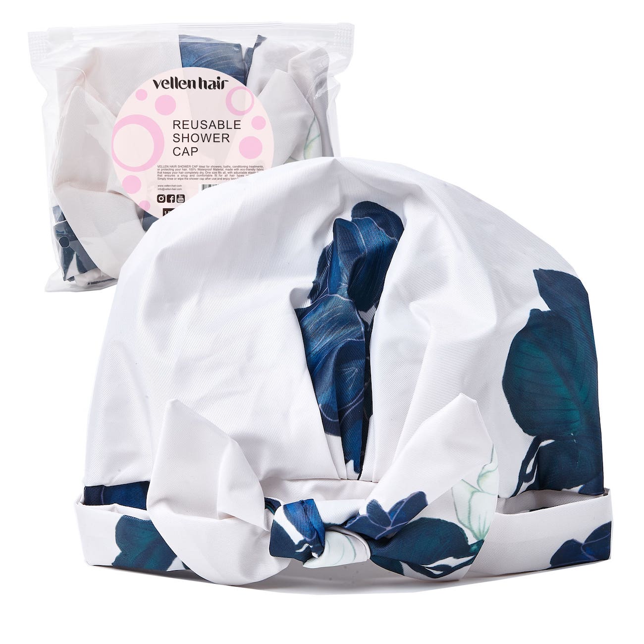 Vellen Hair Luxus-Duschhaube für Frauen - Design 