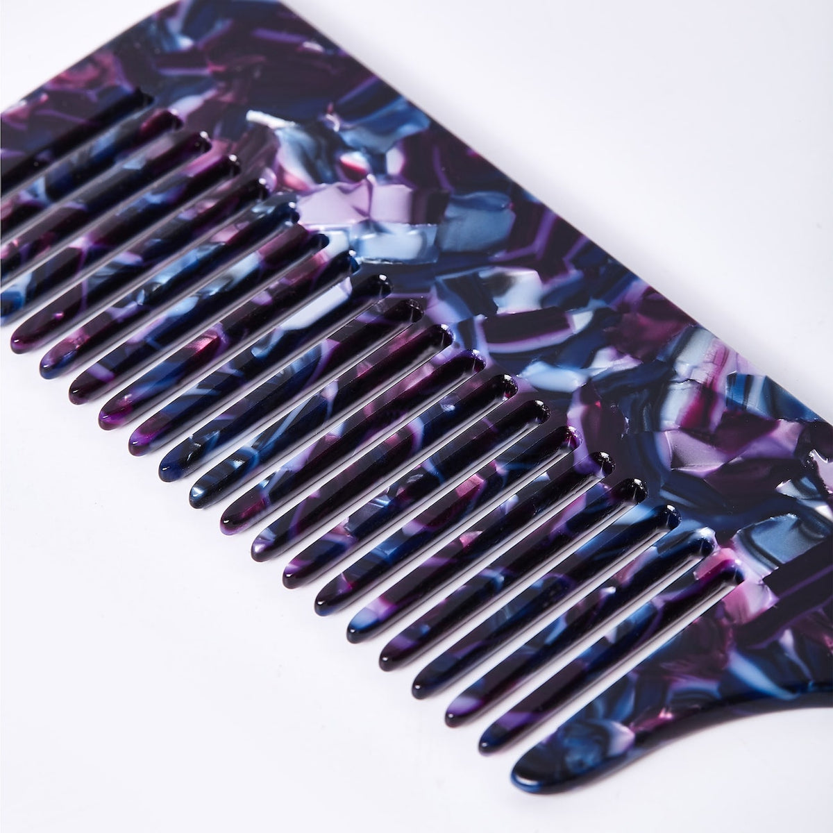 Vellen Hair VH-707 Kamm aus Celluloseacetat 21 cm - Sanfte Entwirrung &amp; Styling für lockiges &amp; enges Haar