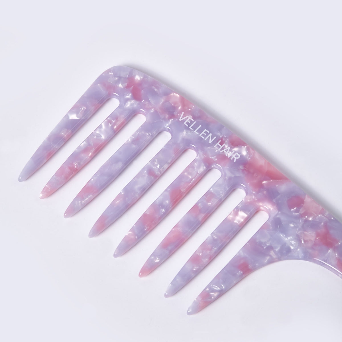 Vellen Hair Kamm aus Celluloseacetat 19 cm - Sanfte Entwirrung &amp; Styling für lockiges &amp; enges Haar