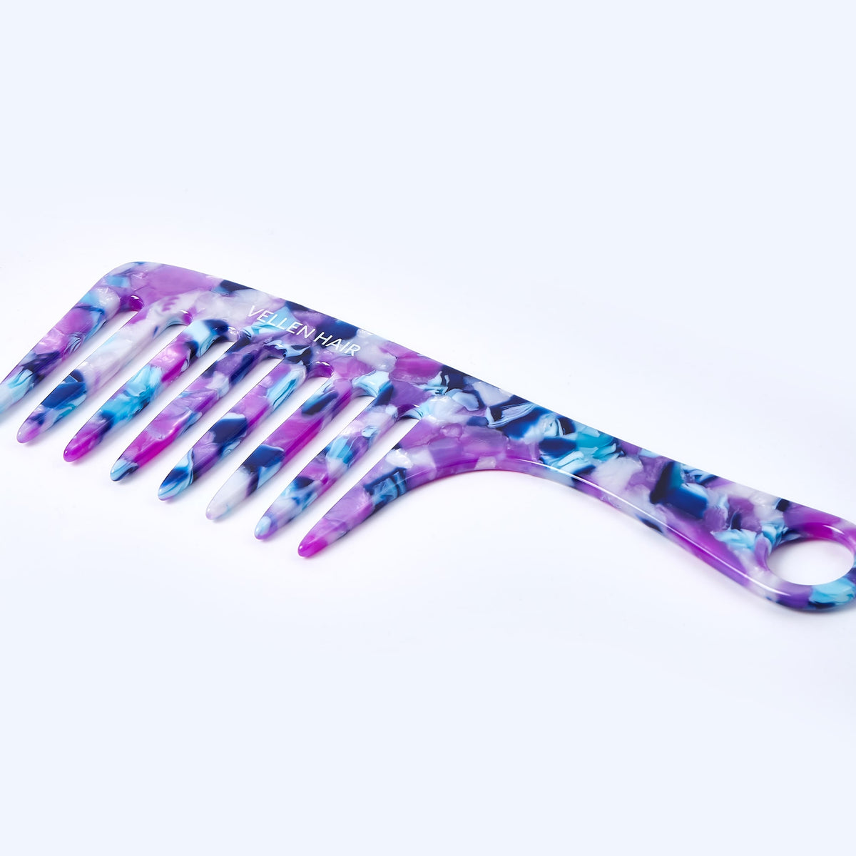 Vellen Hair Kamm aus Celluloseacetat 19 cm - Sanfte Entwirrung &amp; Styling für lockiges &amp; enges Haar
