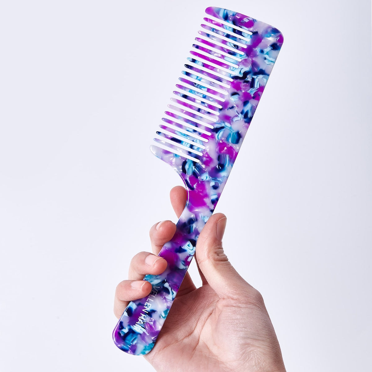 Vellen Hair VH-707 Kamm aus Celluloseacetat 21 cm - Sanfte Entwirrung &amp; Styling für lockiges &amp; enges Haar