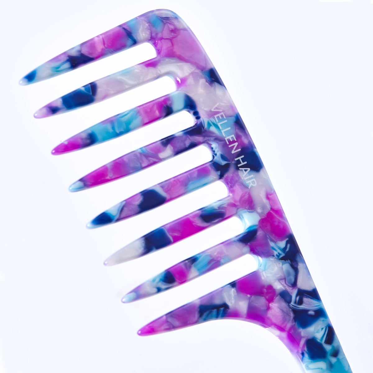 Vellen Hair Kamm aus Celluloseacetat 19 cm - Sanfte Entwirrung &amp; Styling für lockiges &amp; enges Haar