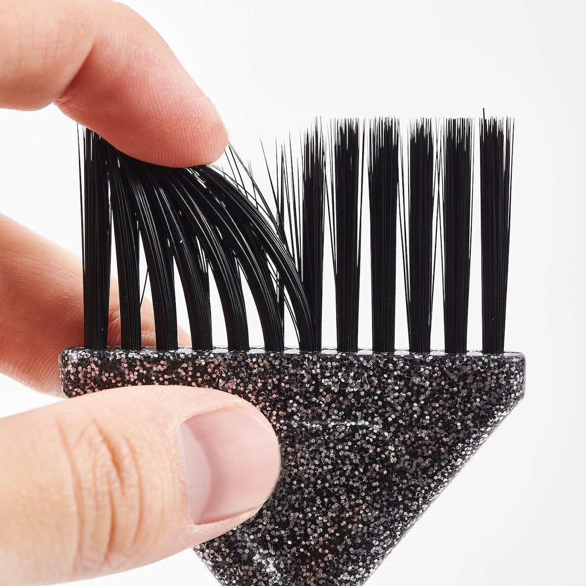 Vellen Hair Glamour Haarfärbepinsel- 4 Stück - Schwarz Glitzer