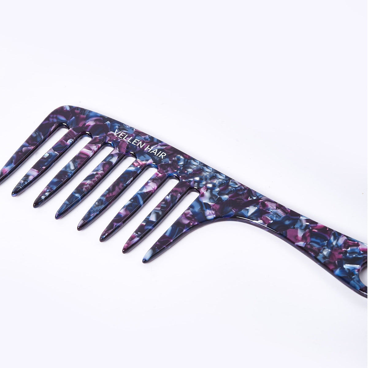 Vellen Hair Kamm aus Celluloseacetat 19 cm - Sanfte Entwirrung &amp; Styling für lockiges &amp; enges Haar