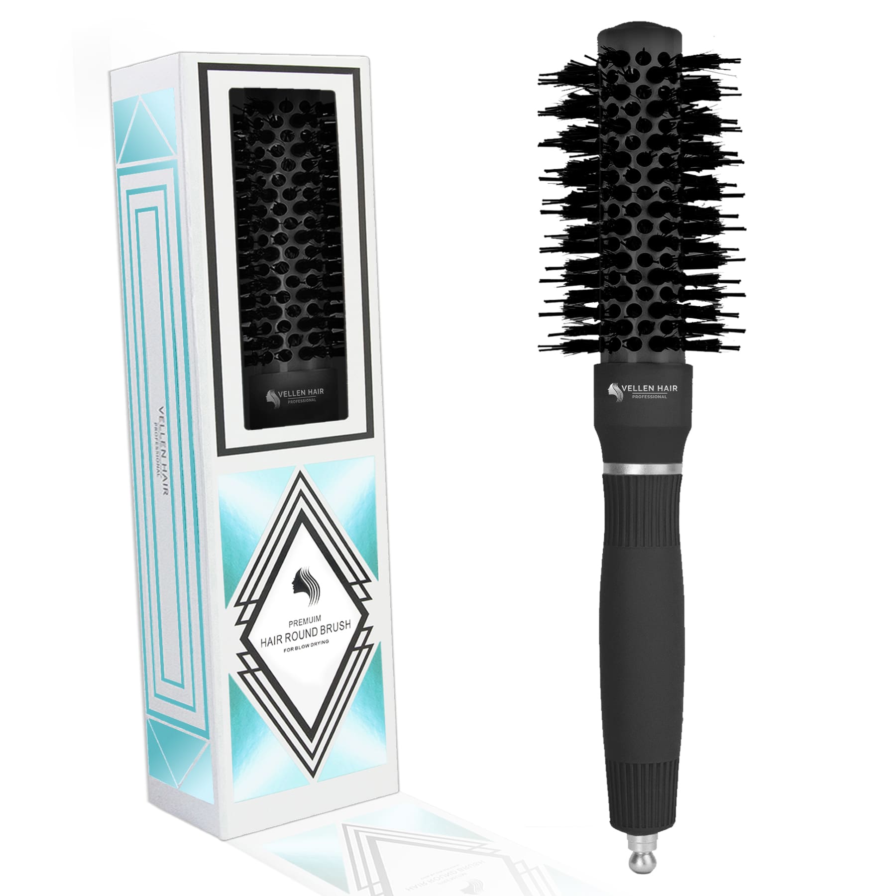 Vellen Hair Keramik/Ionen Haar Rund-Haar-Bürste 25 mm