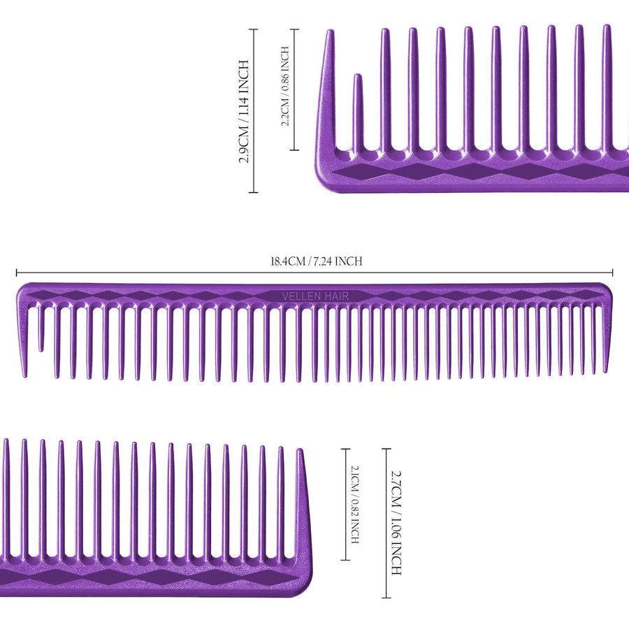 Vellen Hair® Ultimate Schneidekamm - 5 Größen - Violett
