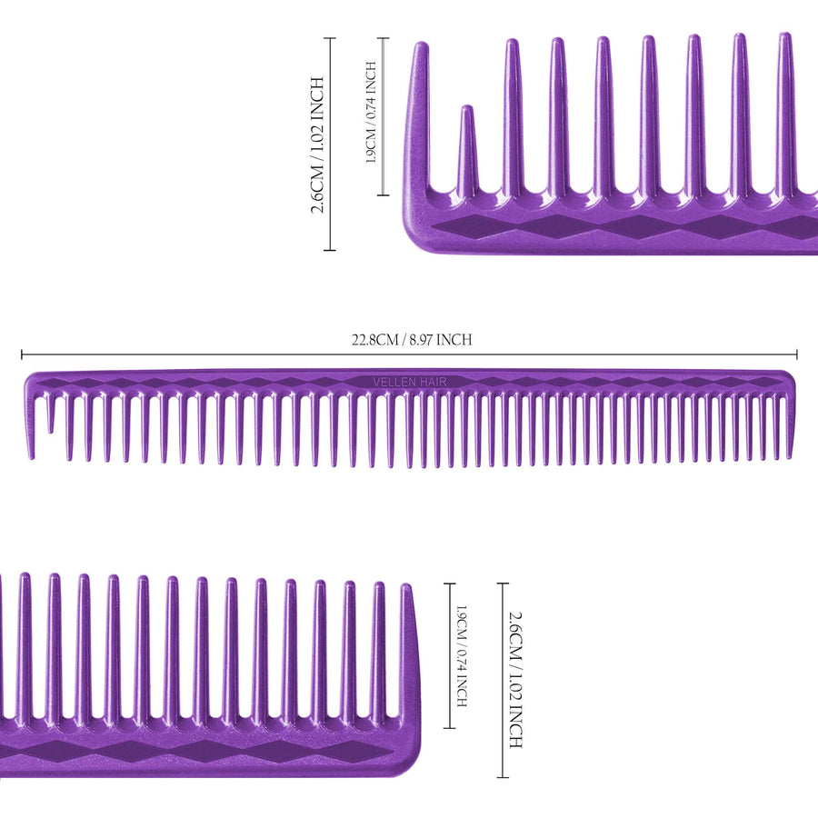 Vellen Hair® Ultimate Schneidekamm - 5 Größen - Violett