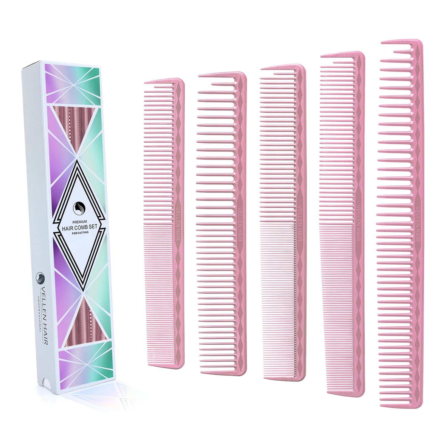 Vellen Hair® Ultimate Schneidekamm - 5 Größen - Pink