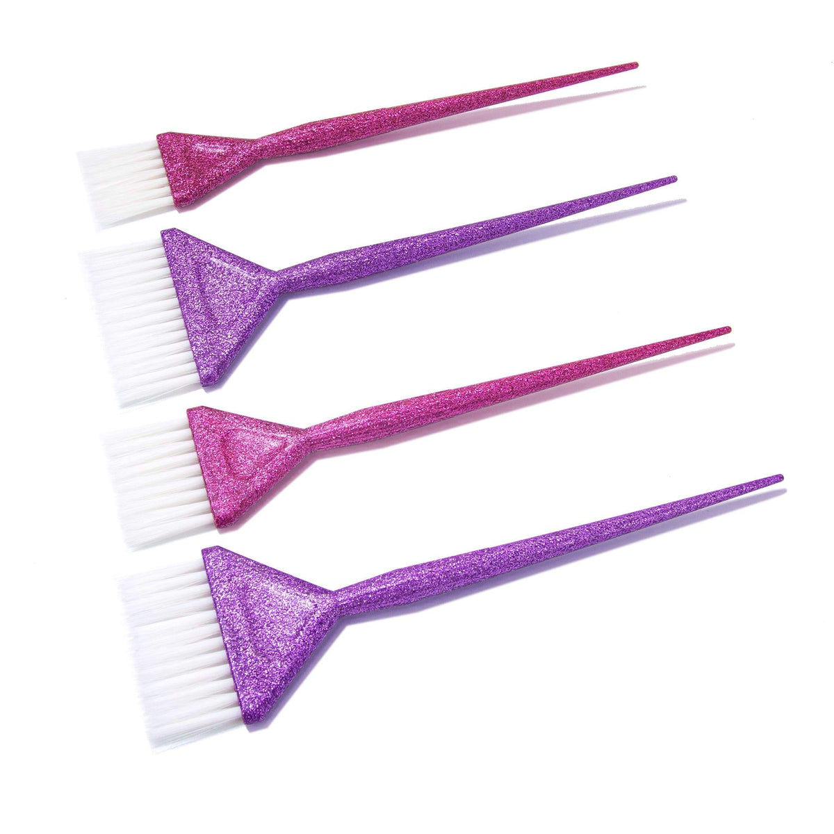 Vellen Hair Glamour Haarfärbepinsel- 4 Stück - Lila/Pink