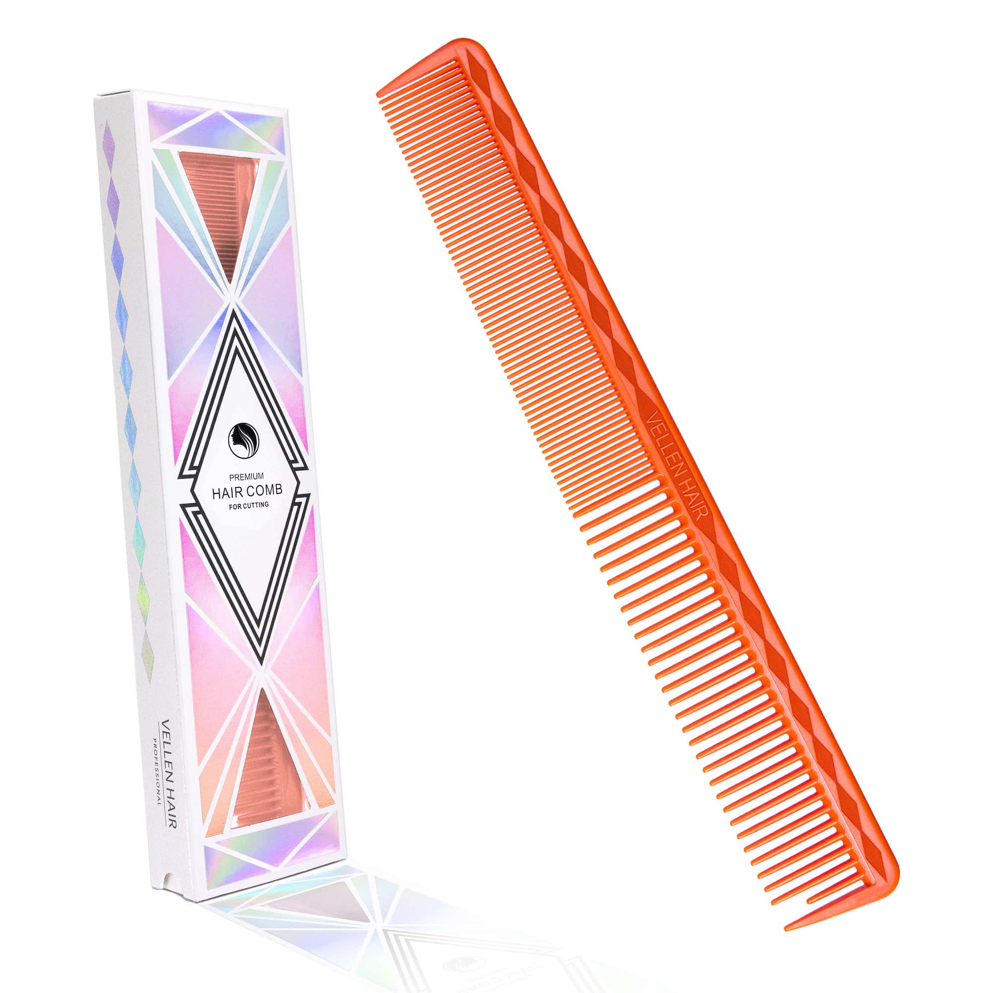 Vellen Hair® Professioneller Ultimate Schneidekamm 17,8 cm - Orange - VH202