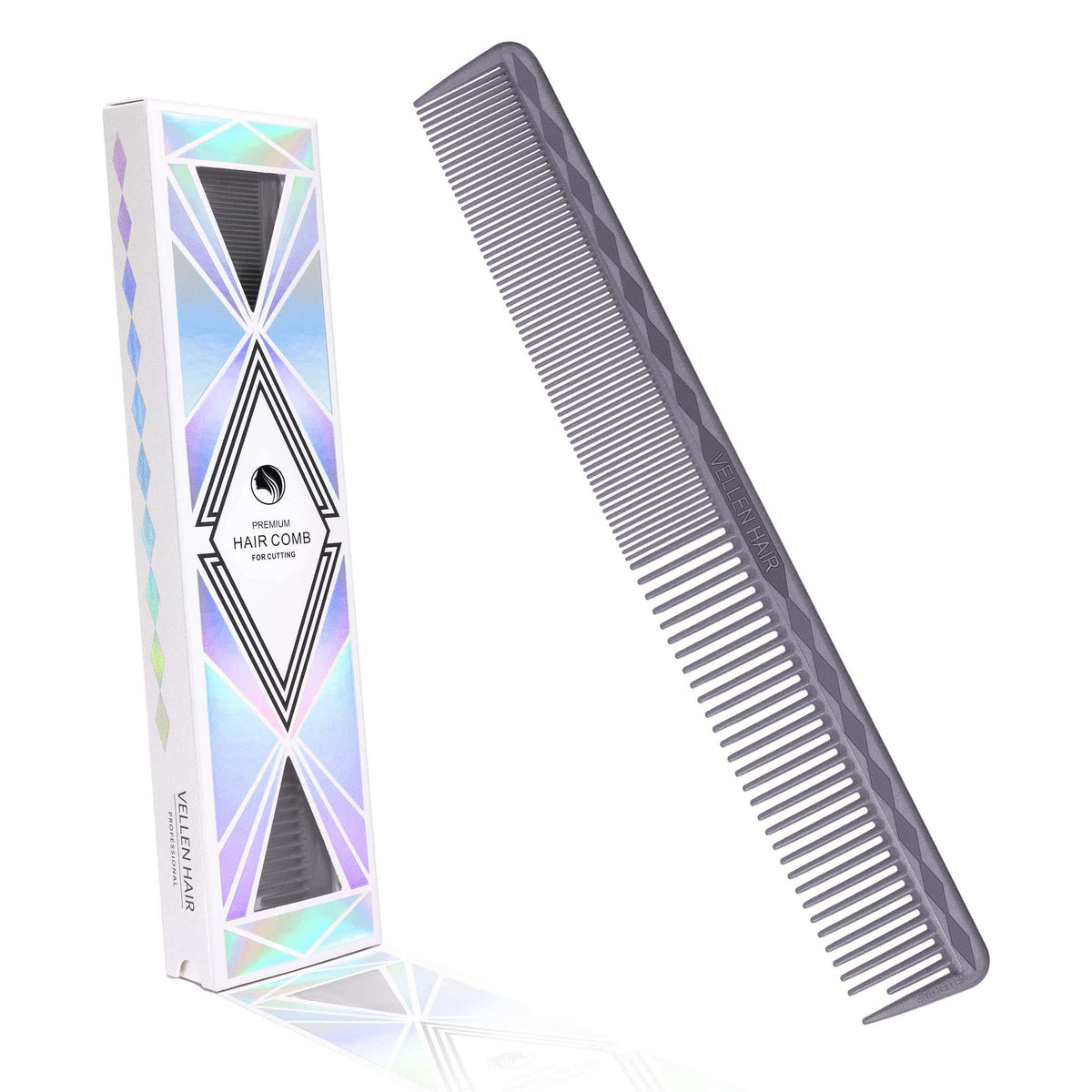Vellen Hair® Professioneller Ultimate Schneidekamm 17,8 cm - Grau - VH202