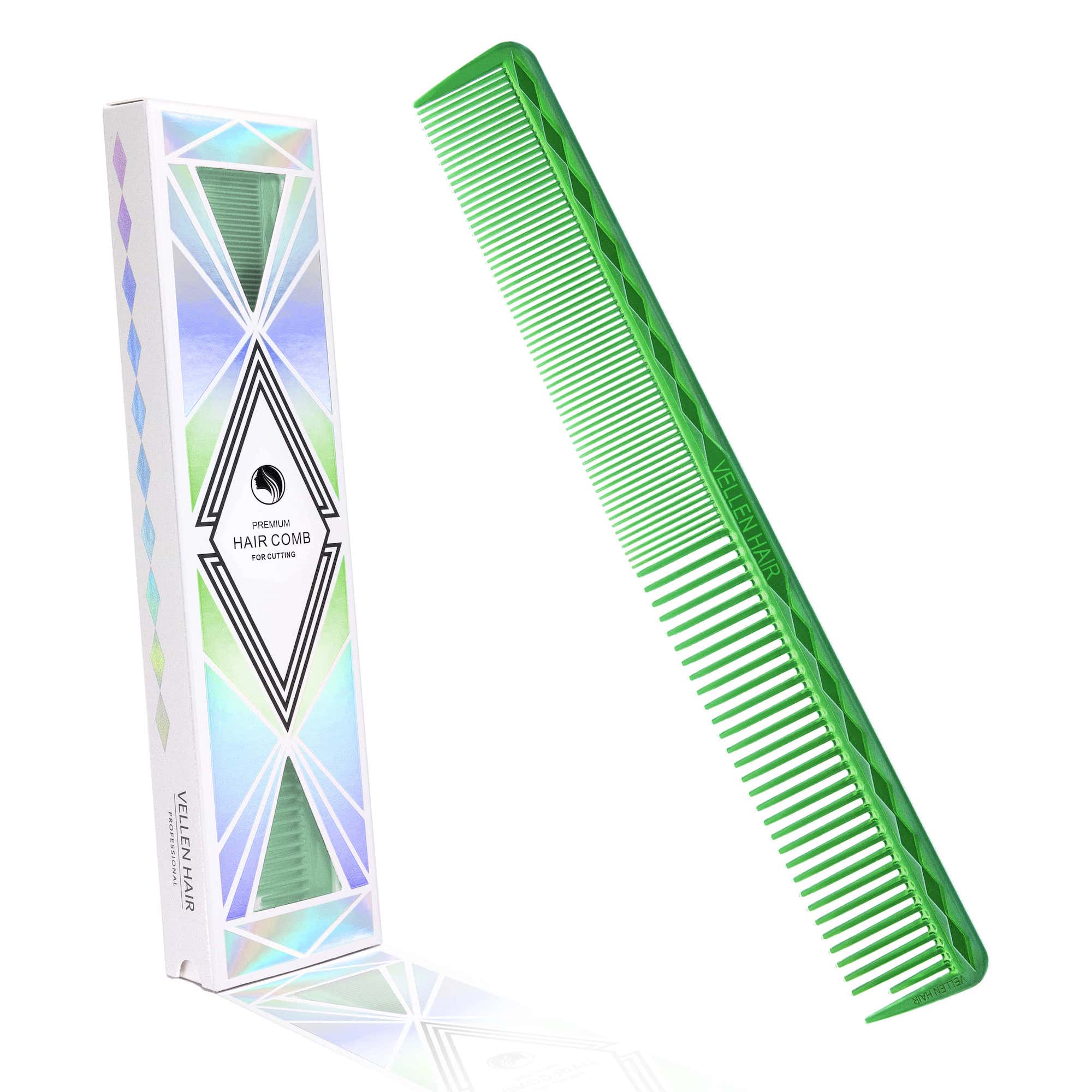 Vellen Hair® Professioneller Ultimate Schneidekamm 17,8 cm - Grün - Transparent - VH202