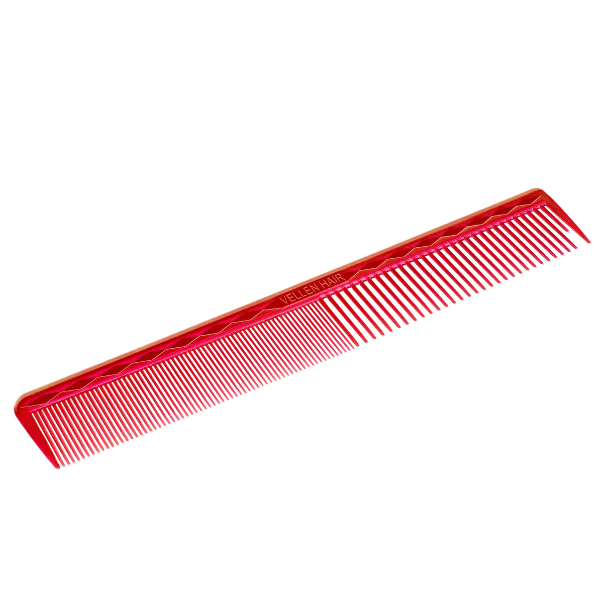 Vellen Hair® Professioneller Ultimate Schneidekamm 17,8 cm - Rot-Transparent - VH202