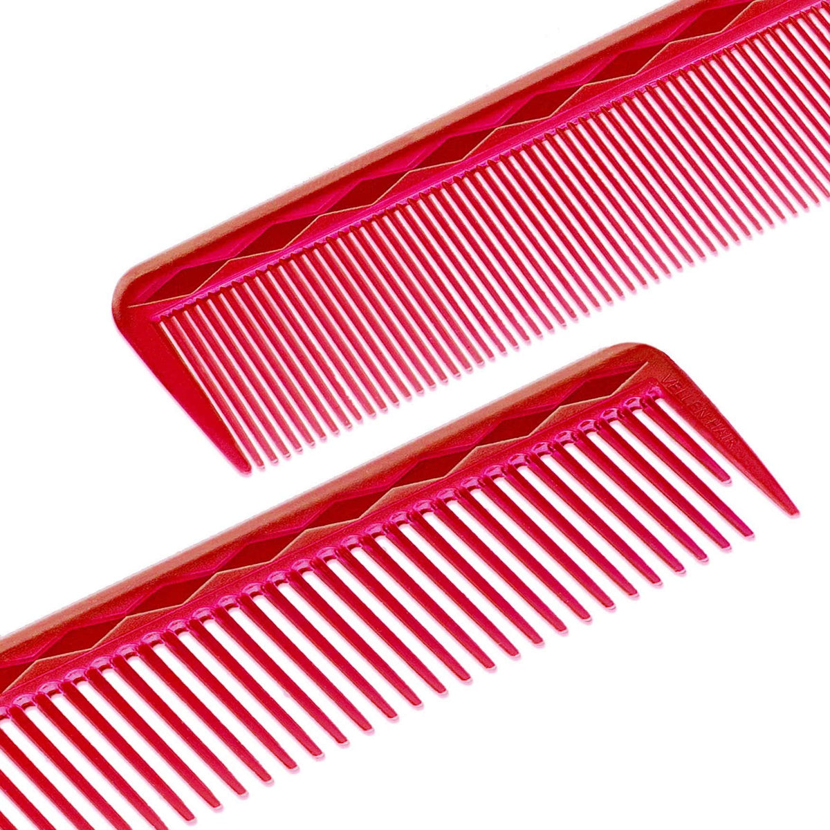 Vellen Hair® Professioneller Ultimate Schneidekamm 17,8 cm - Rot-Transparent - VH202