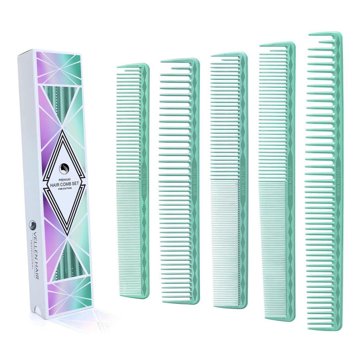 Vellen Hair® Ultimate Schneidekamm - 5 Größen - Mint